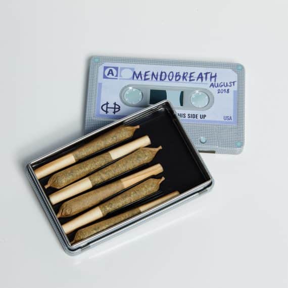 Mendo Breath 6 prerolls in a Cypress Hill Collectible Cassette Tape Stash Box